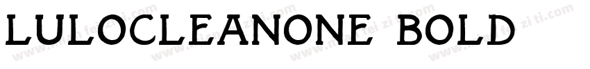 LuloCleanOne Bold字体转换